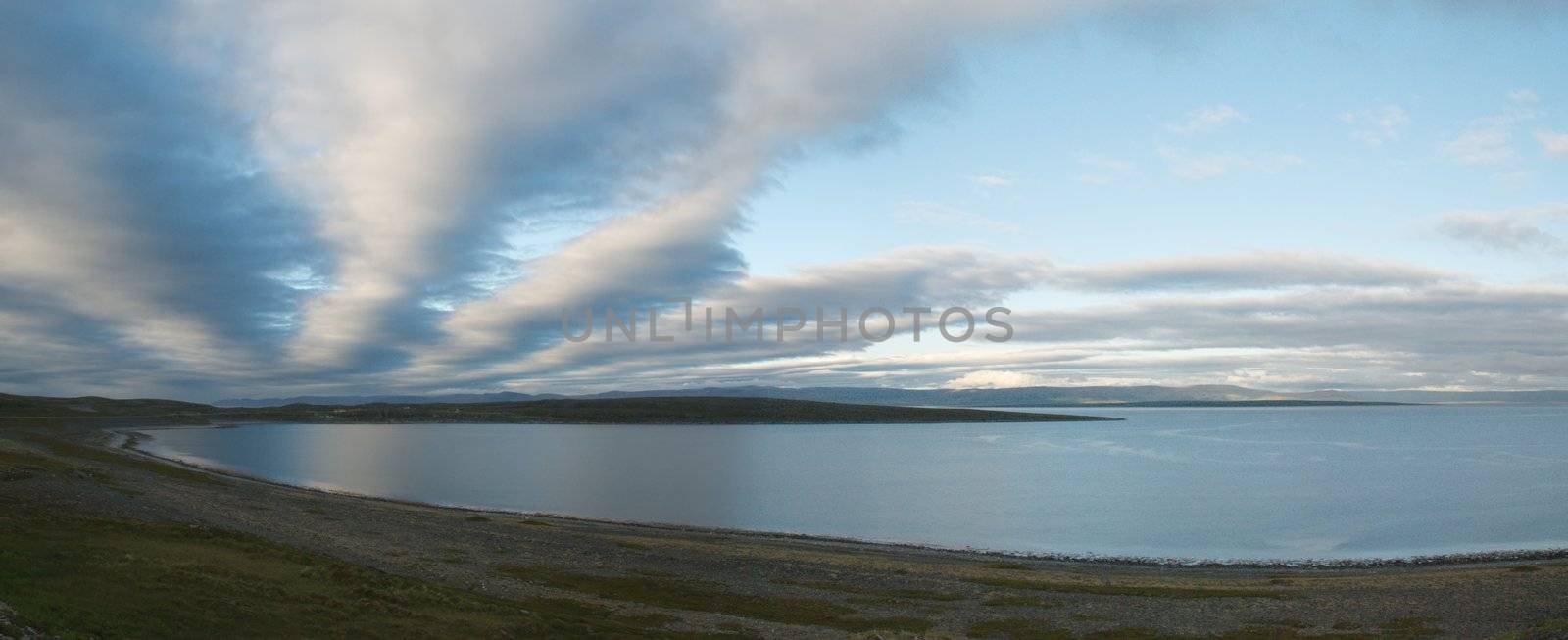 Wild lanscape of Finnmark see cost of Kafiord by dariya64