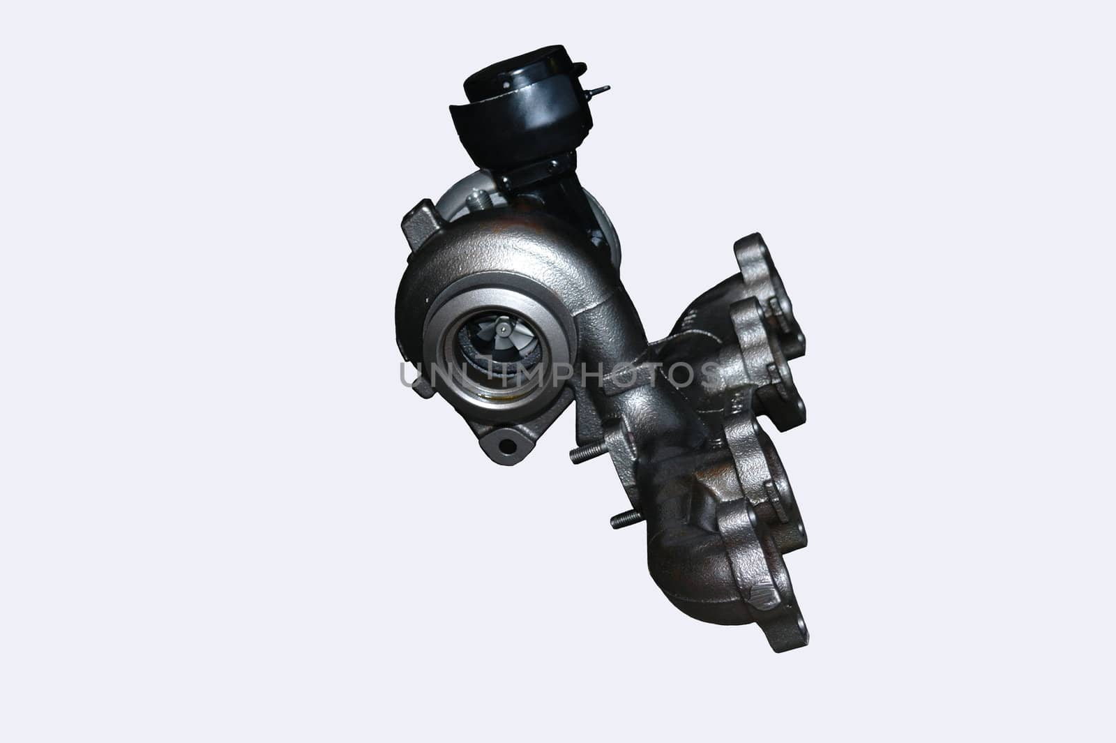 isolated turbo and exhaust manifold