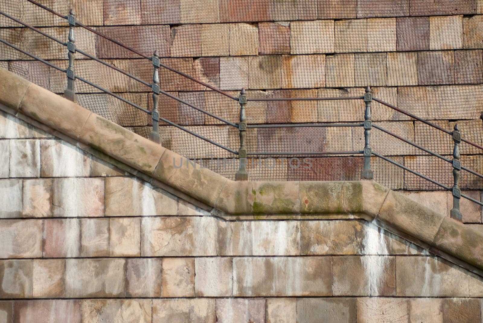 a old aged stair in the old town of stockholm