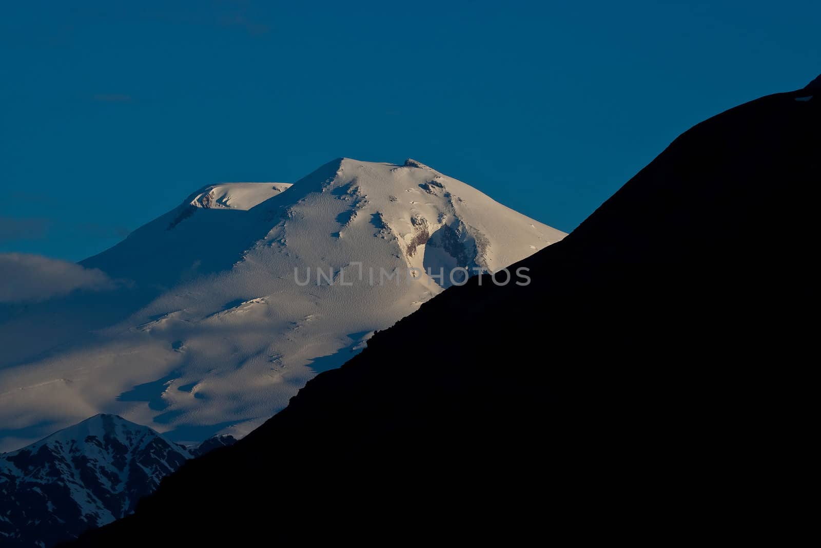 Mountains in the evening, Elbrus, Adilsu june 2010
