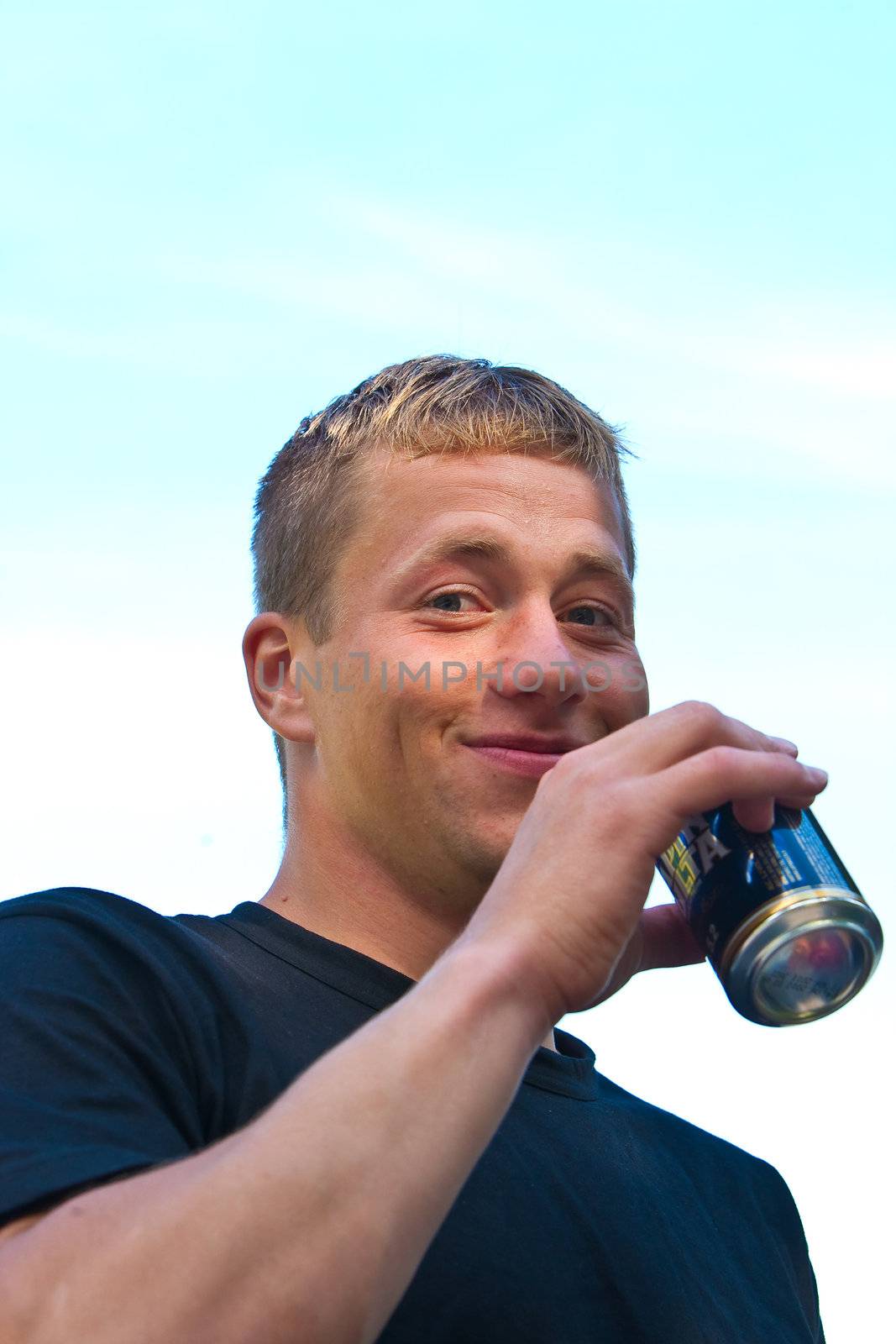 Kayker's portrait outdoors, during the trip in Norway