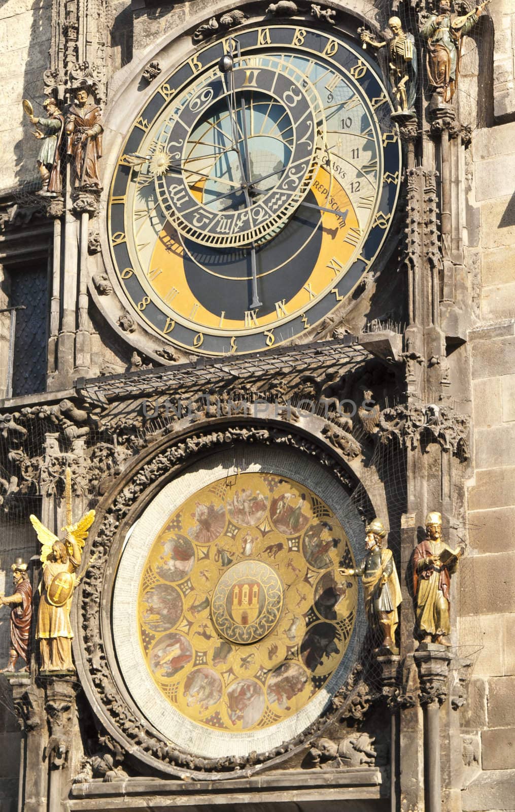 Old famous astronomical clock tower in Prague