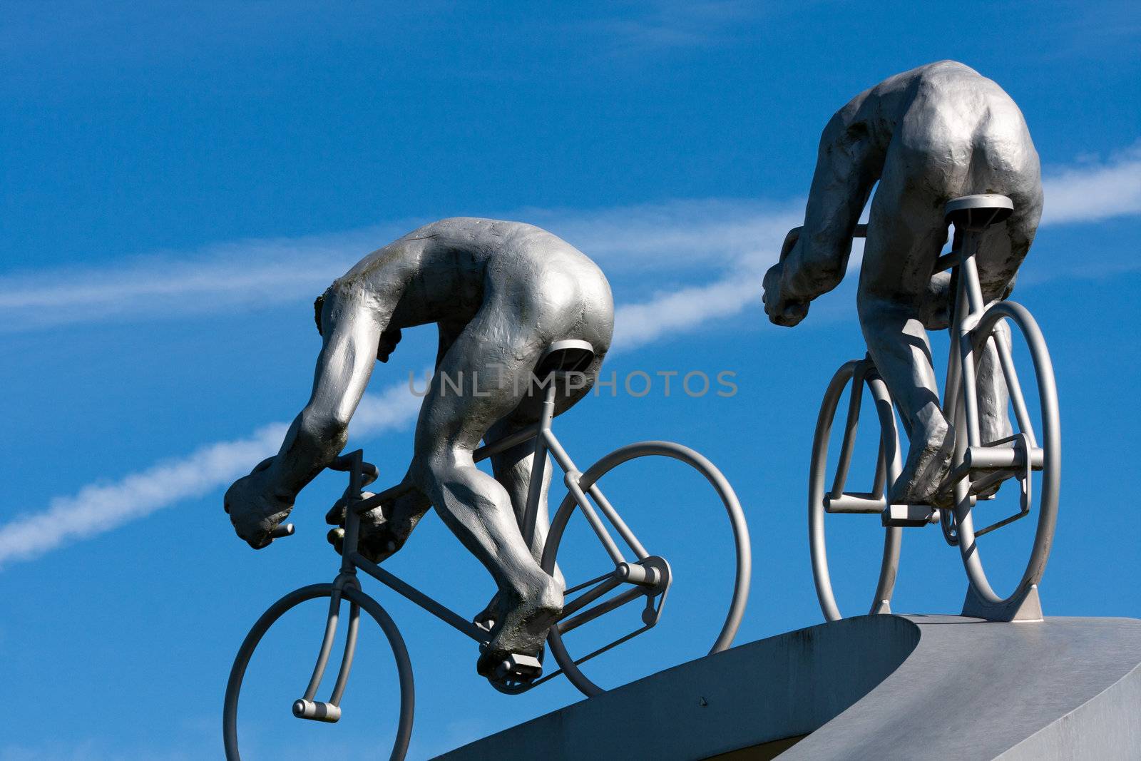 Two cyclists and their muscles by allg