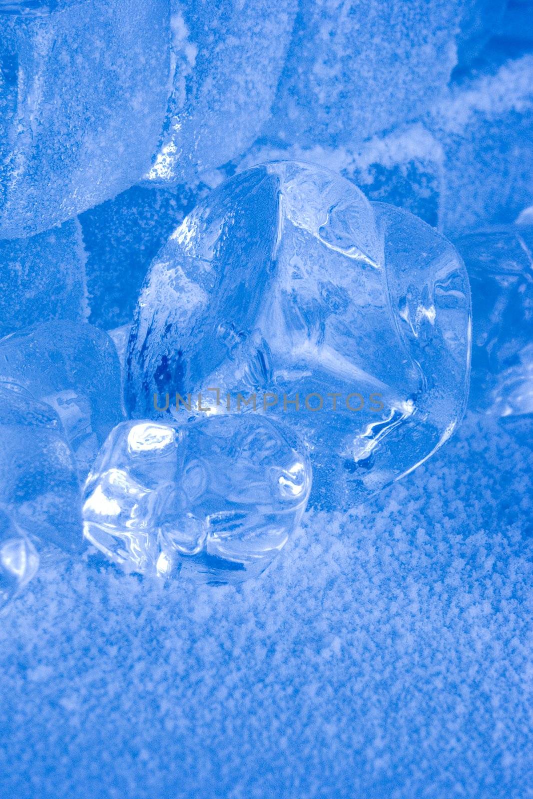 Frozen ice cubes