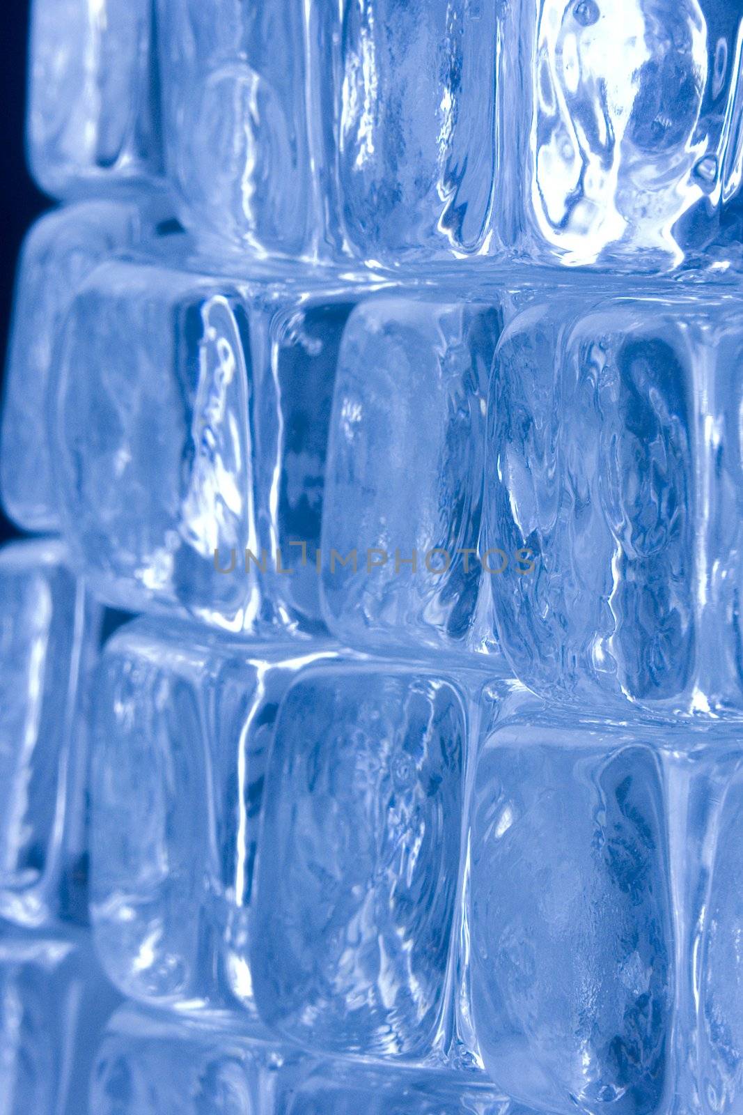 Frozen ice cubes