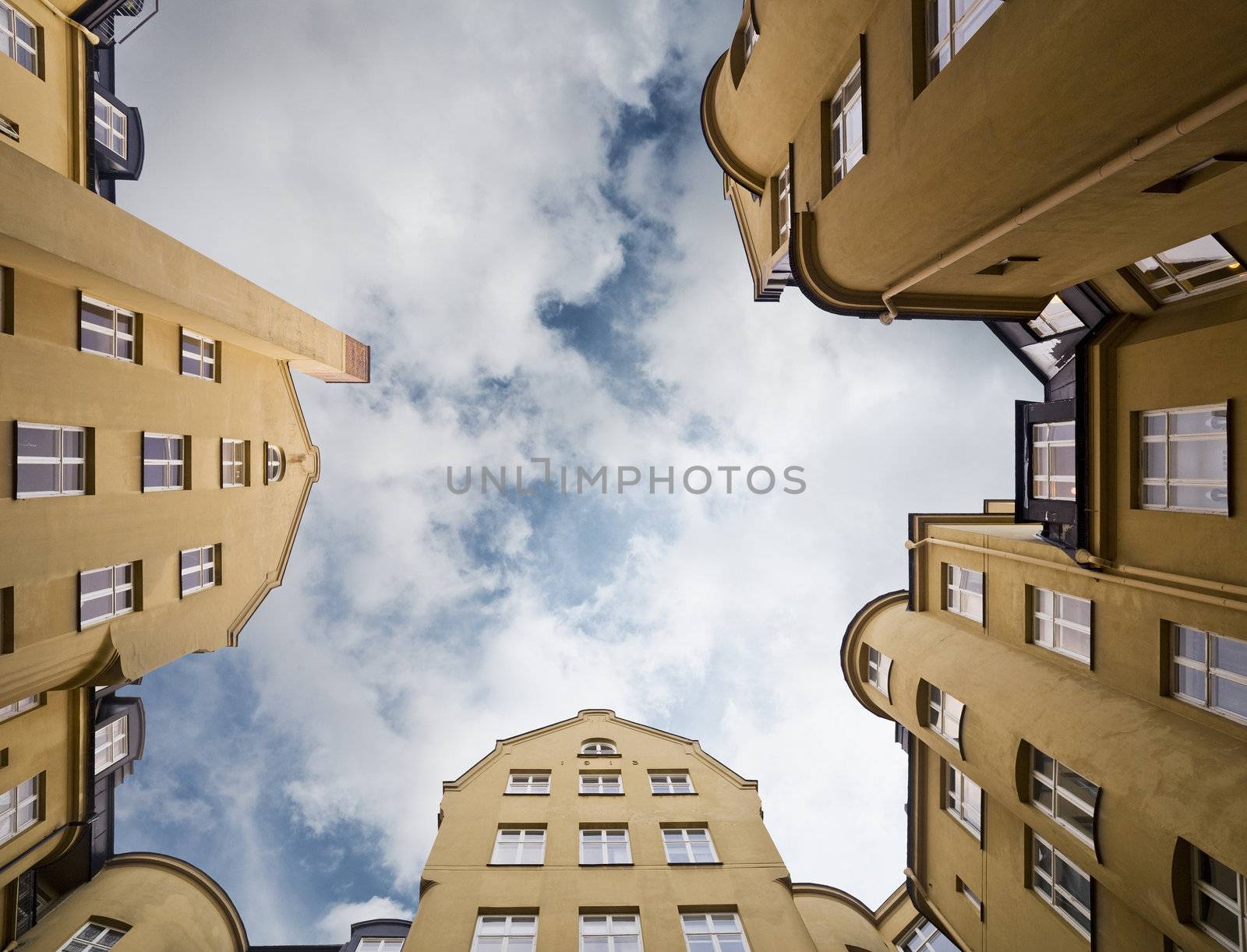 Apartment building from Low angle view