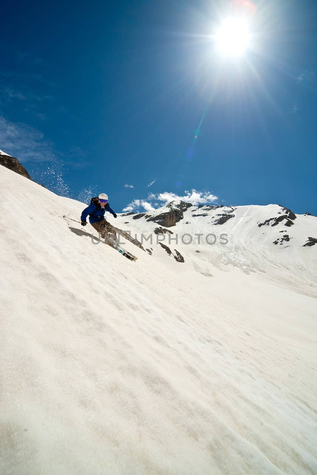 Freerider in a mountains, Caucasus, summer, 2010