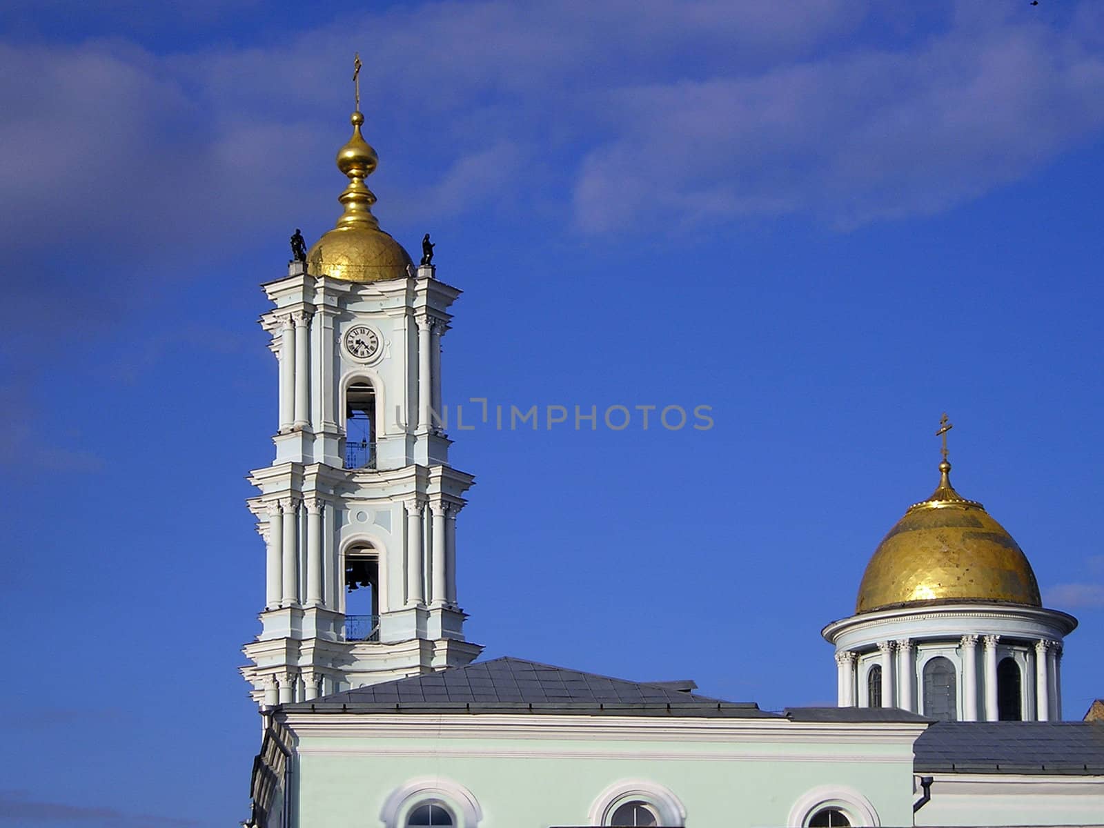 When you enter into church it seems that god it touched you, and awe envelops you, bringing humbleness and pacification. When you pass by cathedral it seems that Most High it touched you, [odarivaya] by confidence and by calmness. Church was photographed in the Ukraine in the cloudless weather in summer.