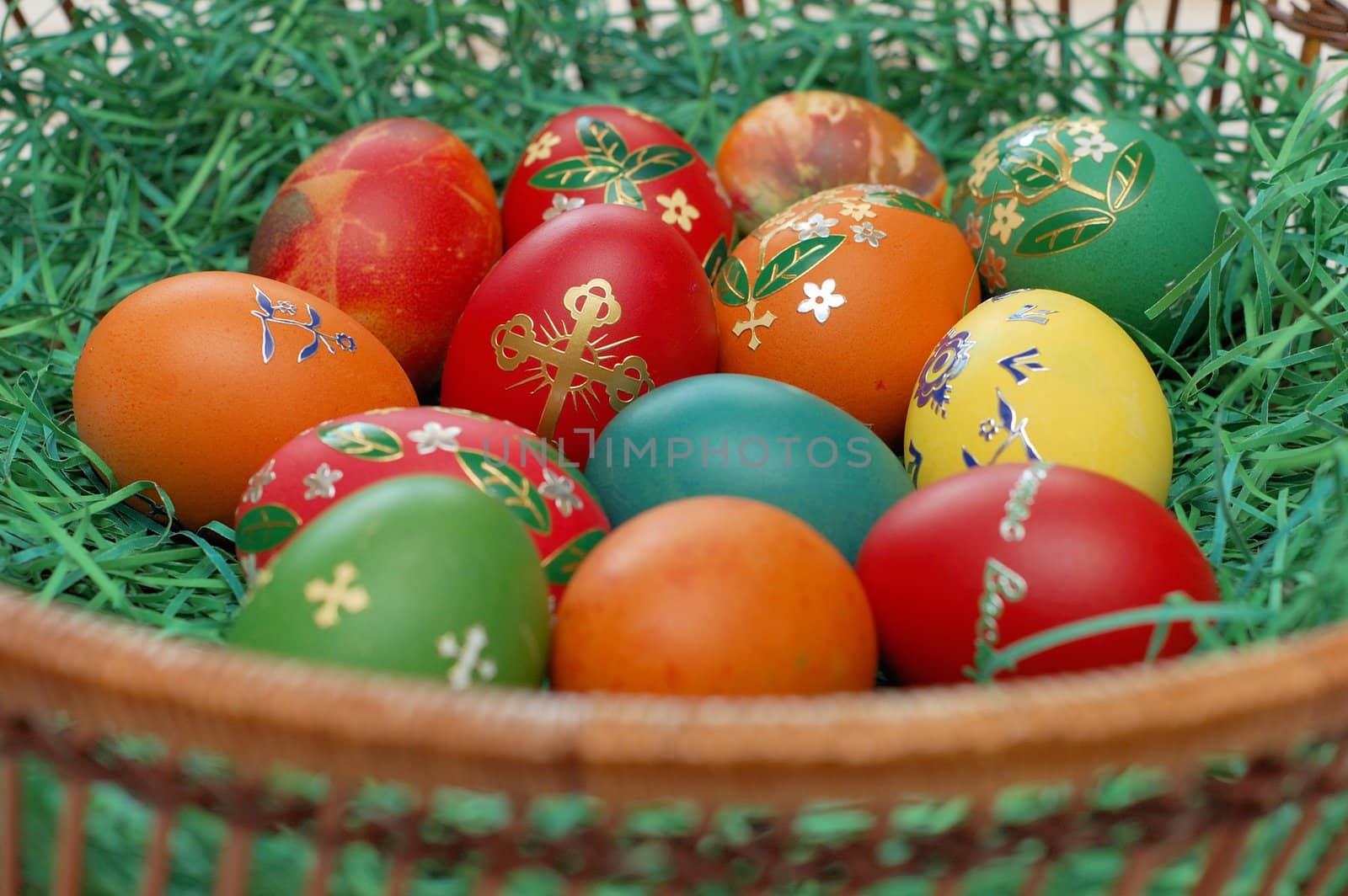 colorfull easter eggs