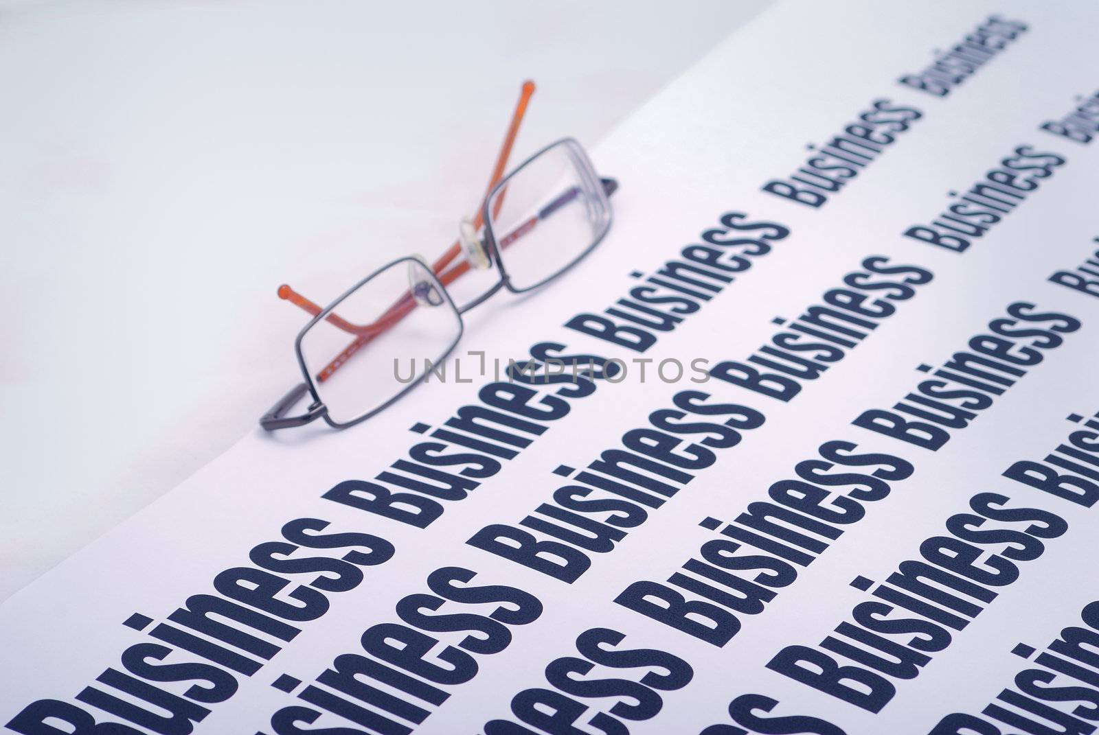 business ideas on newspaper page. 