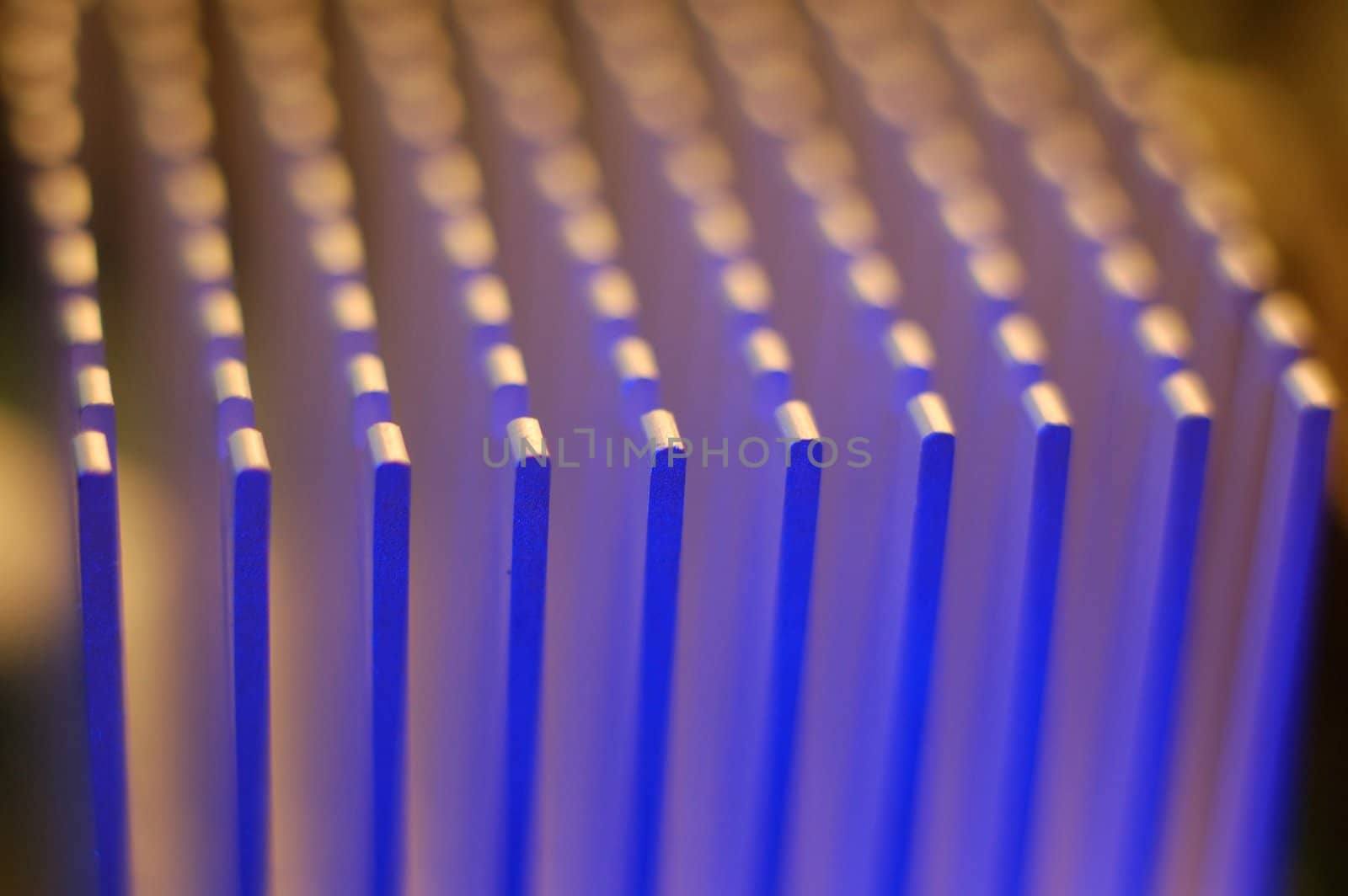 micro processor cooler. blue light