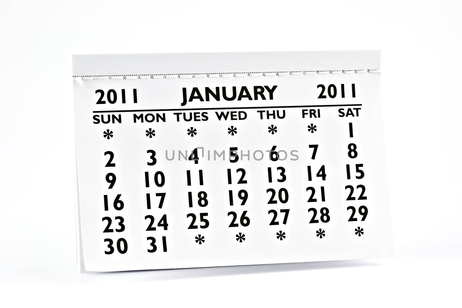 January 2011 - Calendar. by gitusik