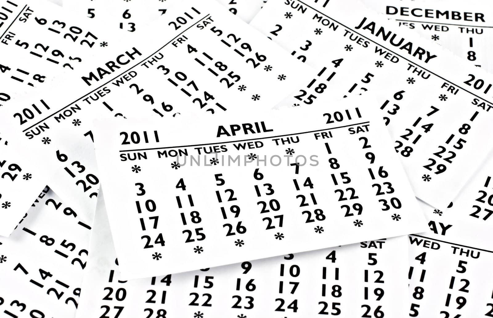 April 2011 - Calendar. by gitusik