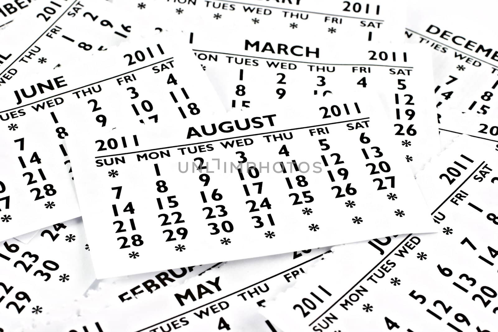 2011 calendar exteriors of the page. Month of August, the site is at the very top.
