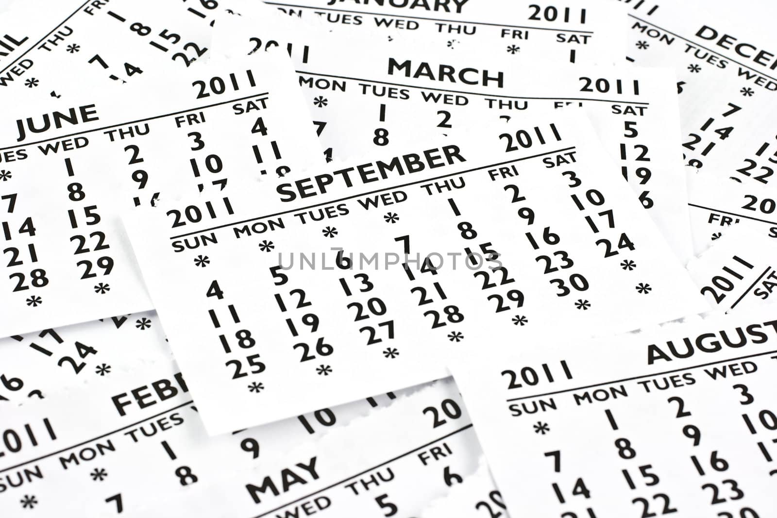 2011 calendar exteriors of the page. Month of September, the site is at the very top.