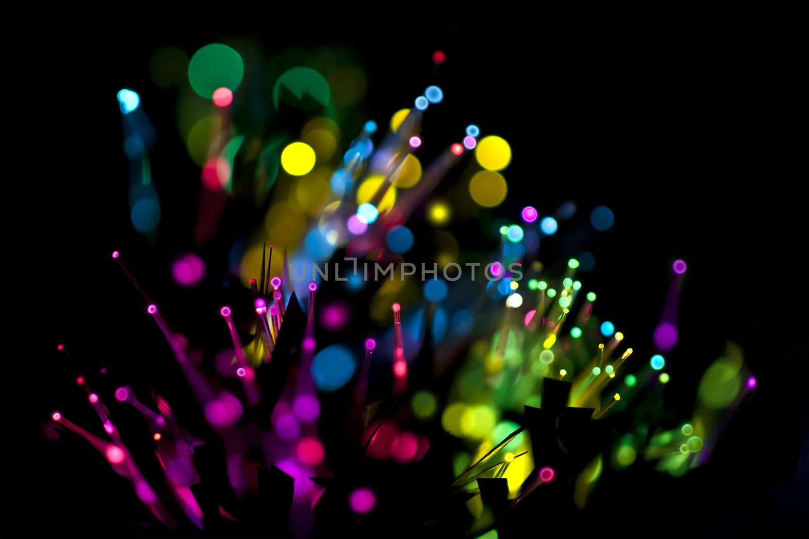 Background defocused colored  lights. Not photoshop.
