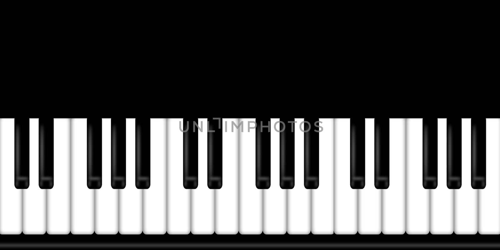 Piano Keyboard Black and White Background by jpldesigns