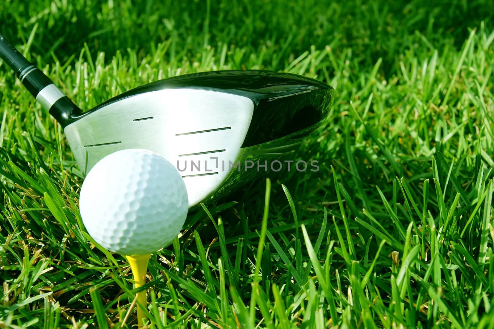 Golf club and ball by Mirage3