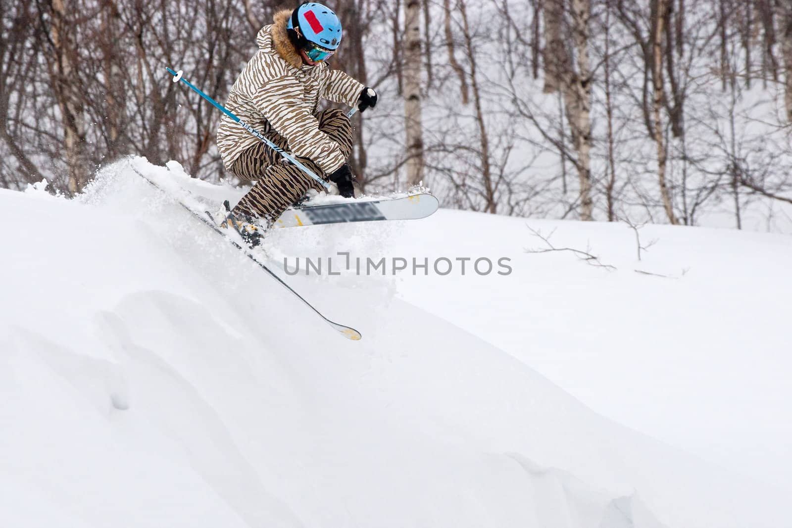 Freeride in Siberia, Russia, november