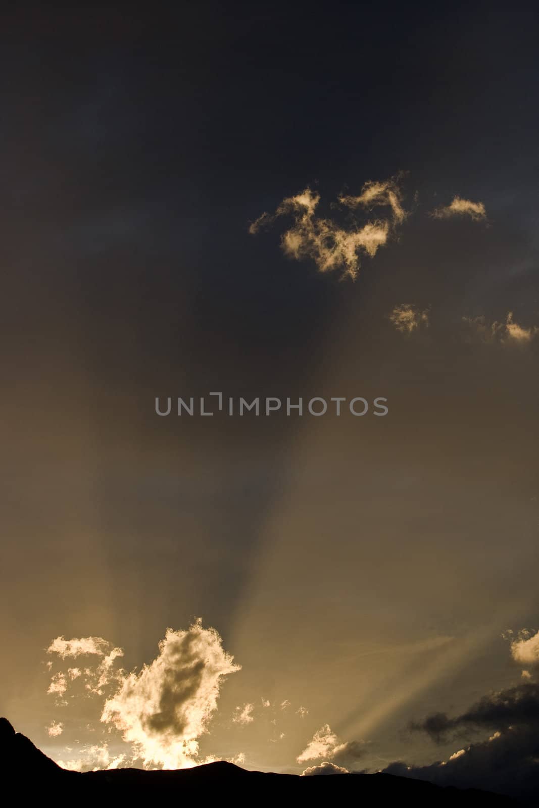 Sunset in Caucasus Mountains