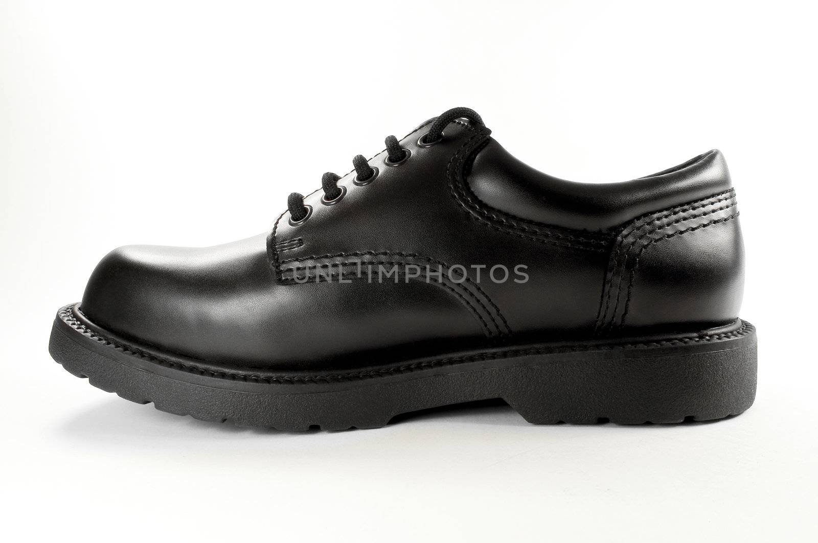 Black leather shoe. by FER737NG