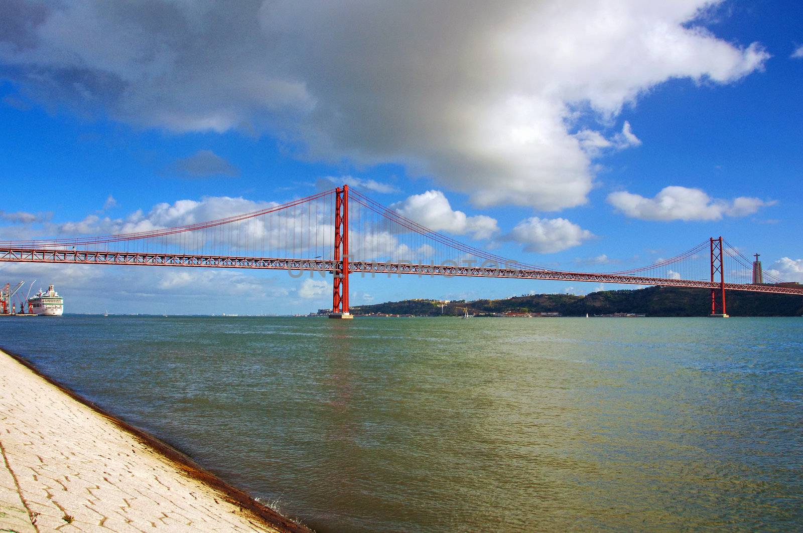 river portugal lisbon bridge tagus city europe travel