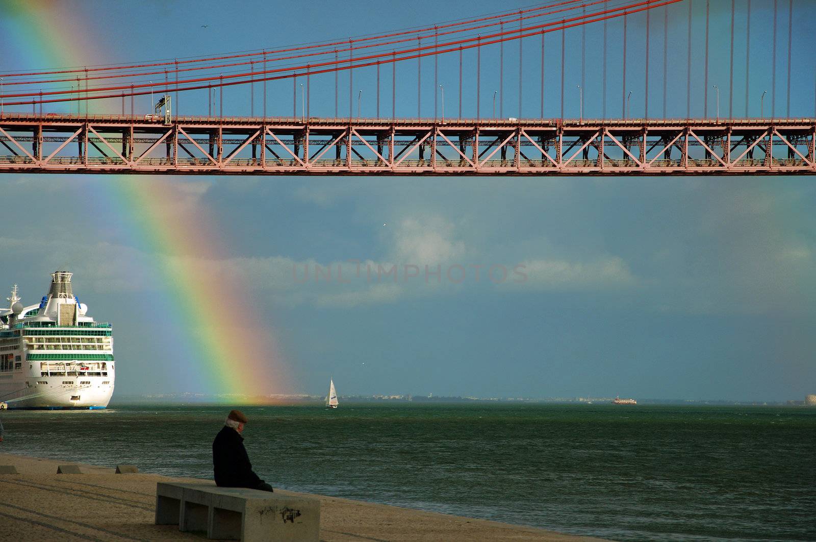 Portugal Lisbon rainbow by vas25