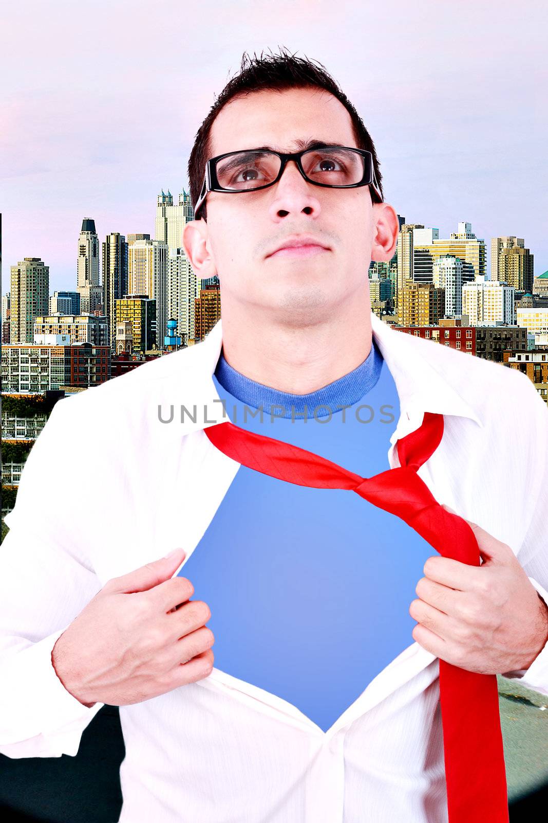 Stylized superhero businessman by dacasdo