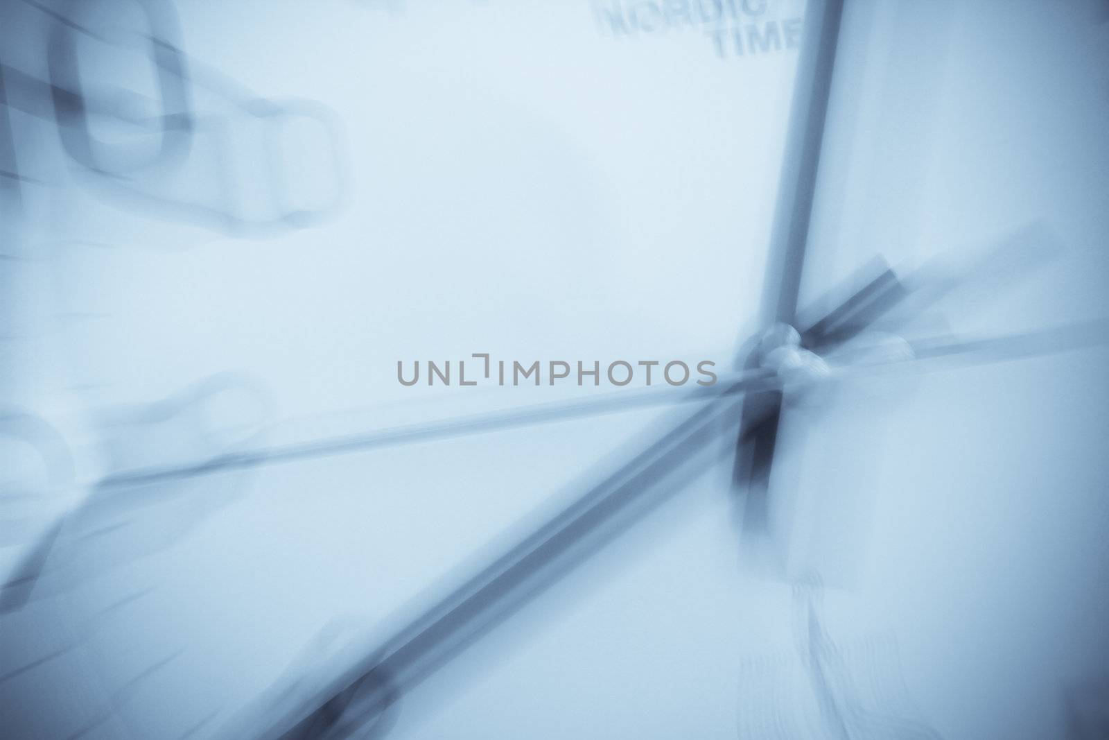 A closeup of a clock, blurred out for effect.