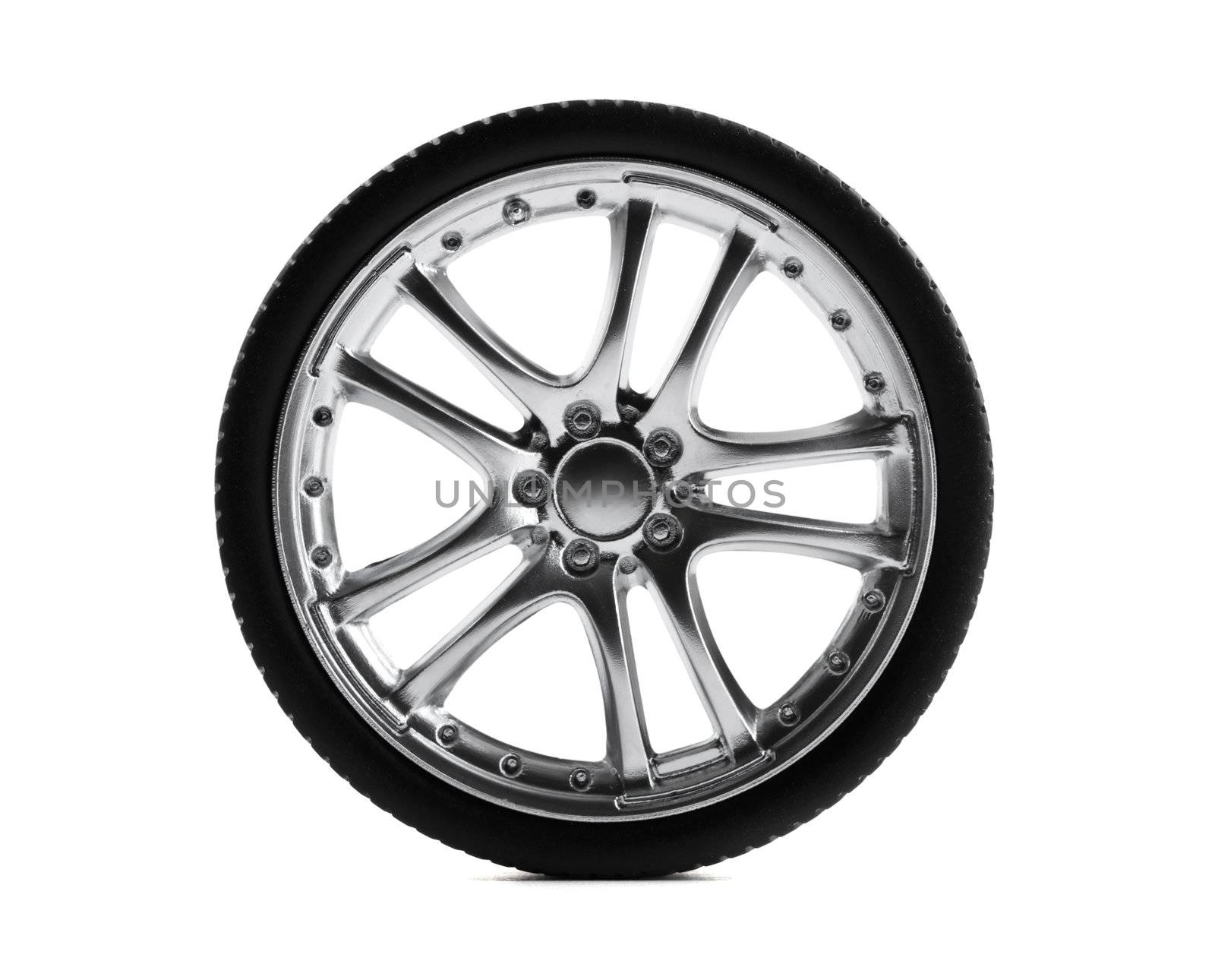 Car wheels on white background. by Bedolaga