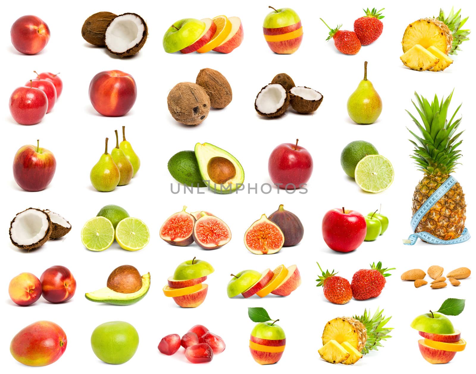 A set of mix fruit