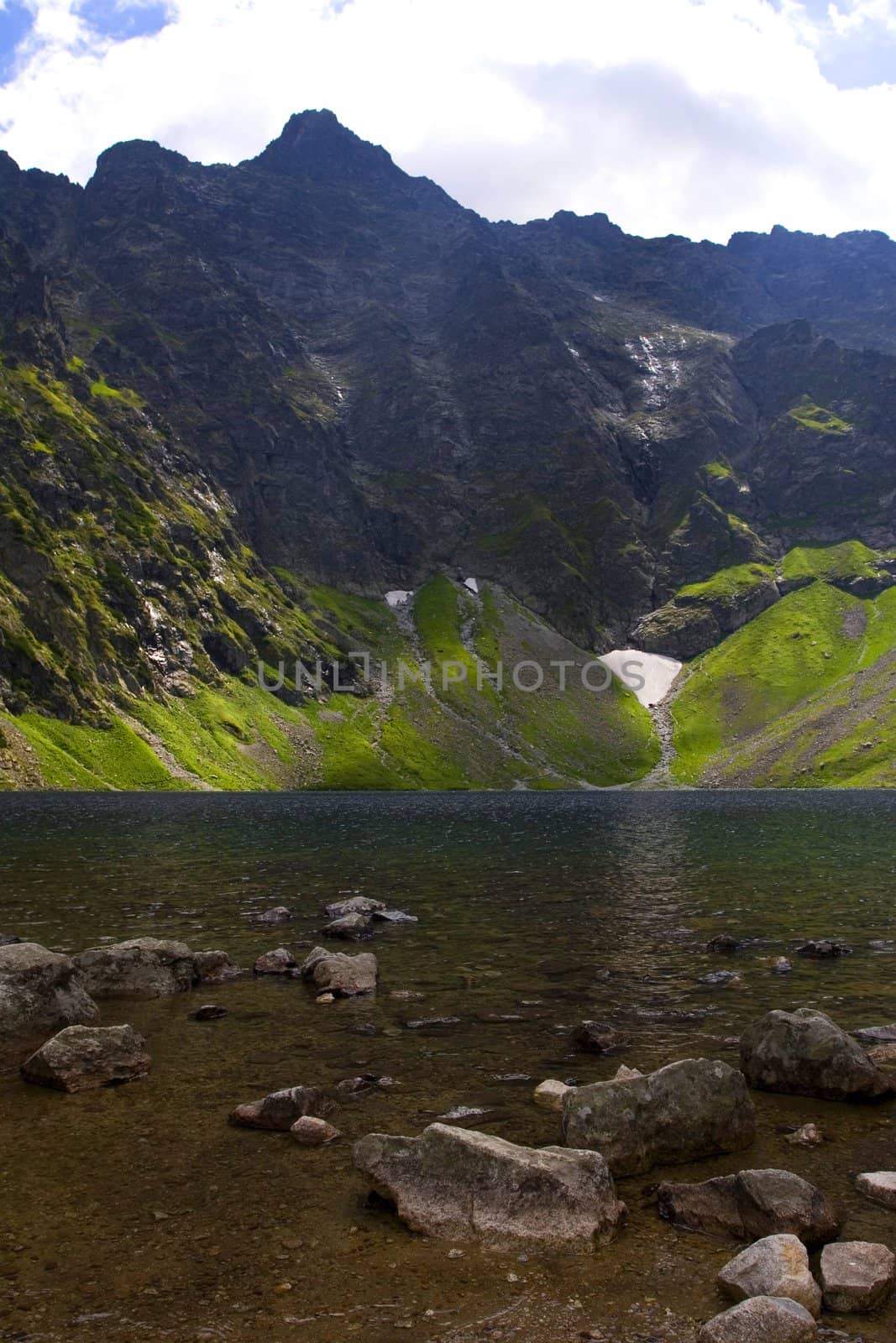 Beautiful mountain views located on the lake