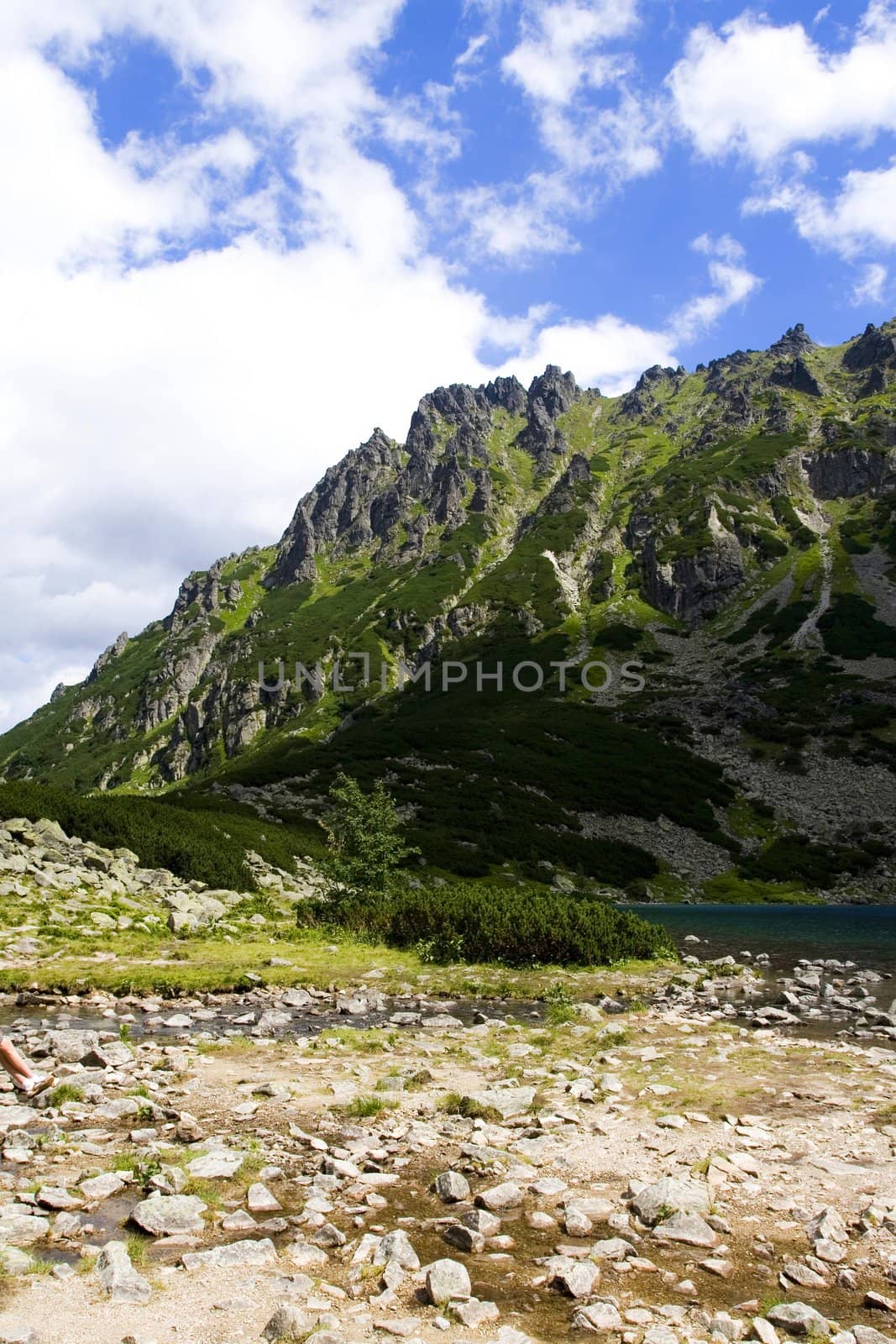 Beautiful mountain views located on the lake