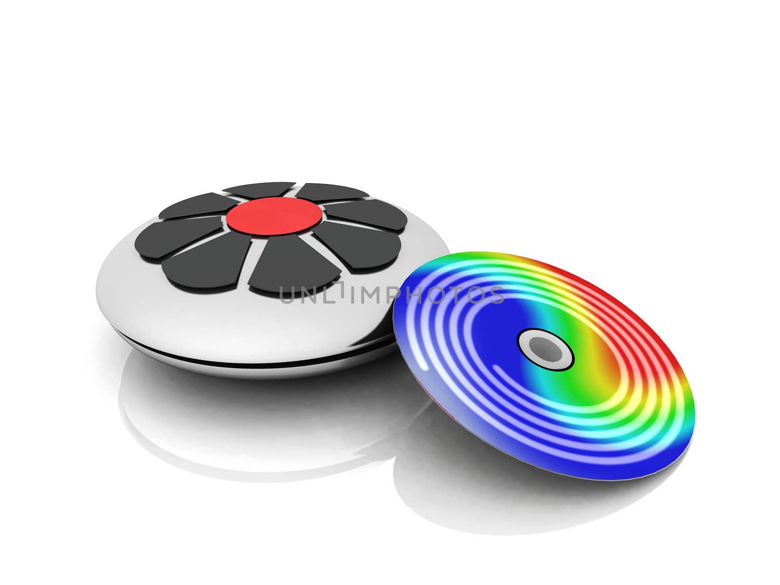 a color CD and CD player