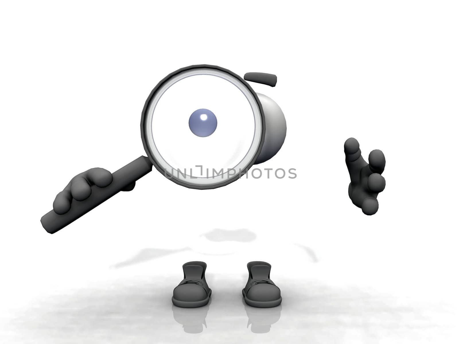Invisible Man and magnifier by njaj