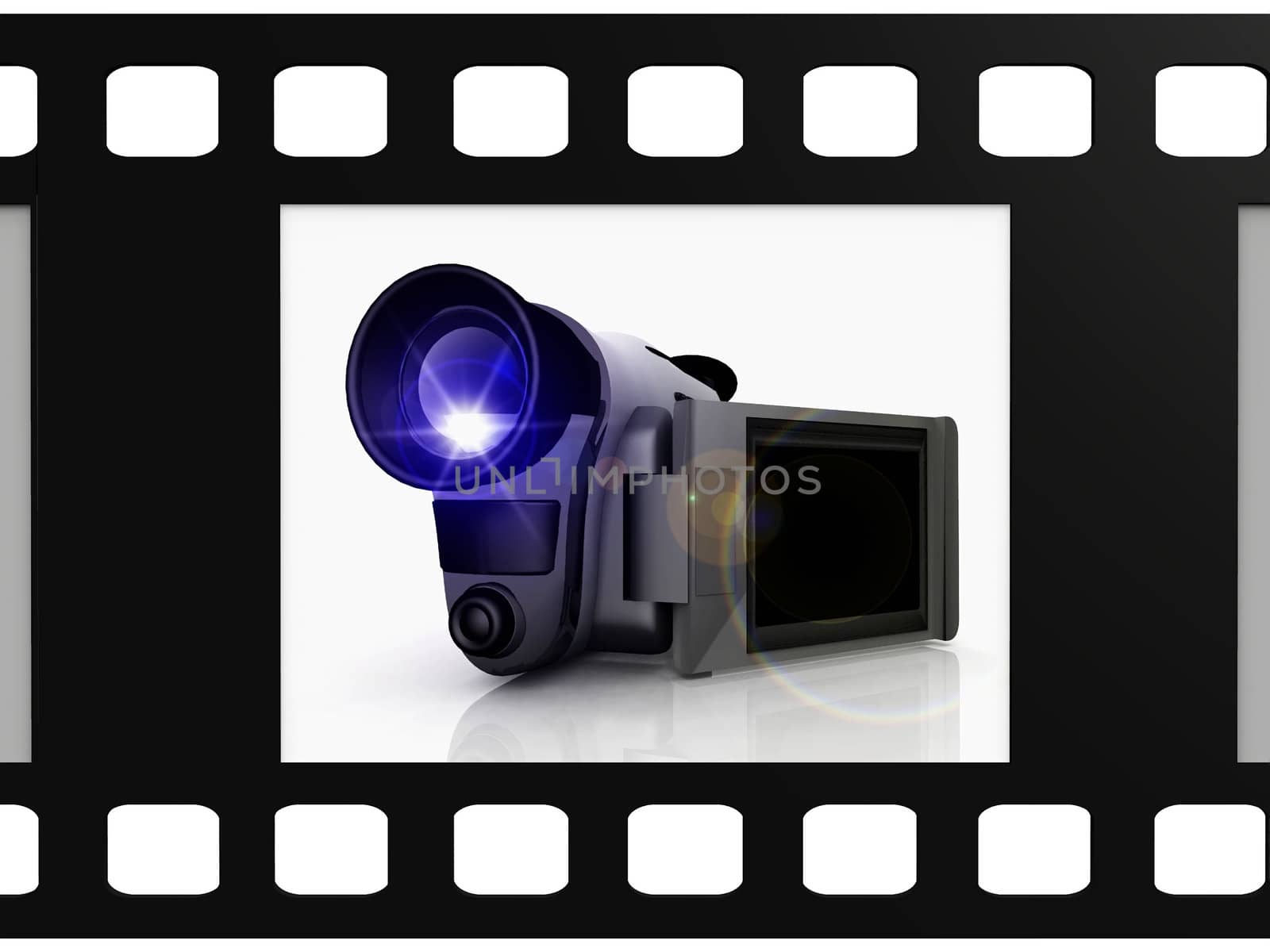 video camera to a film video