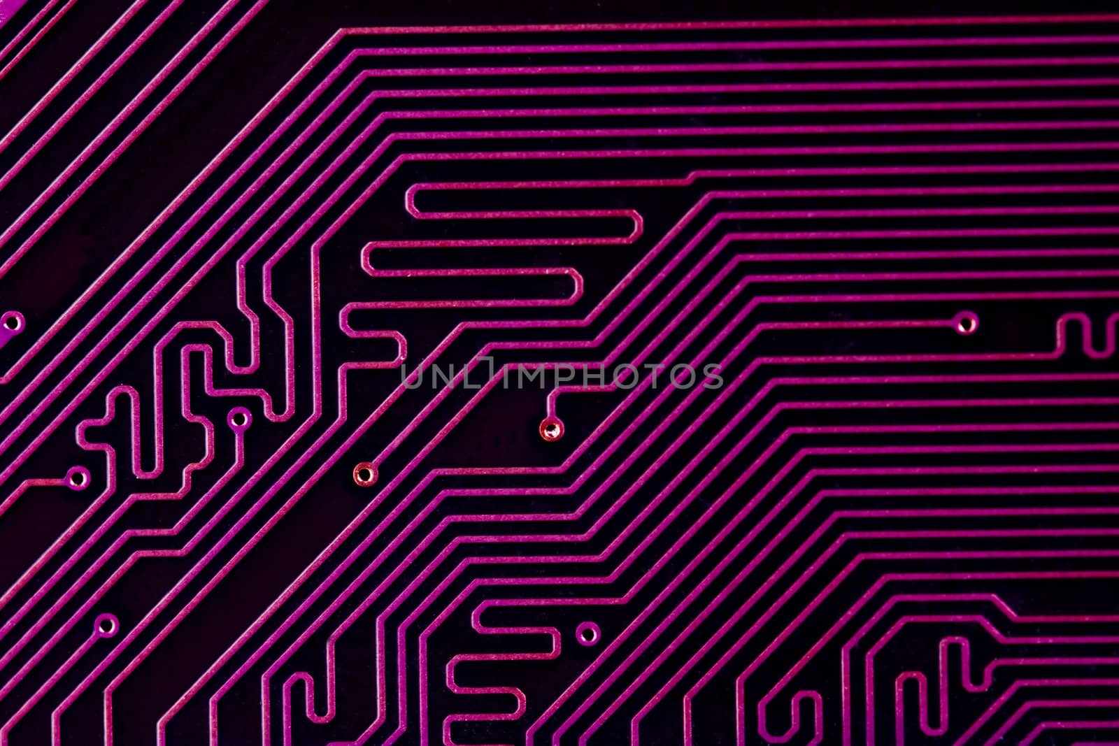 A close up of a computer circuit.