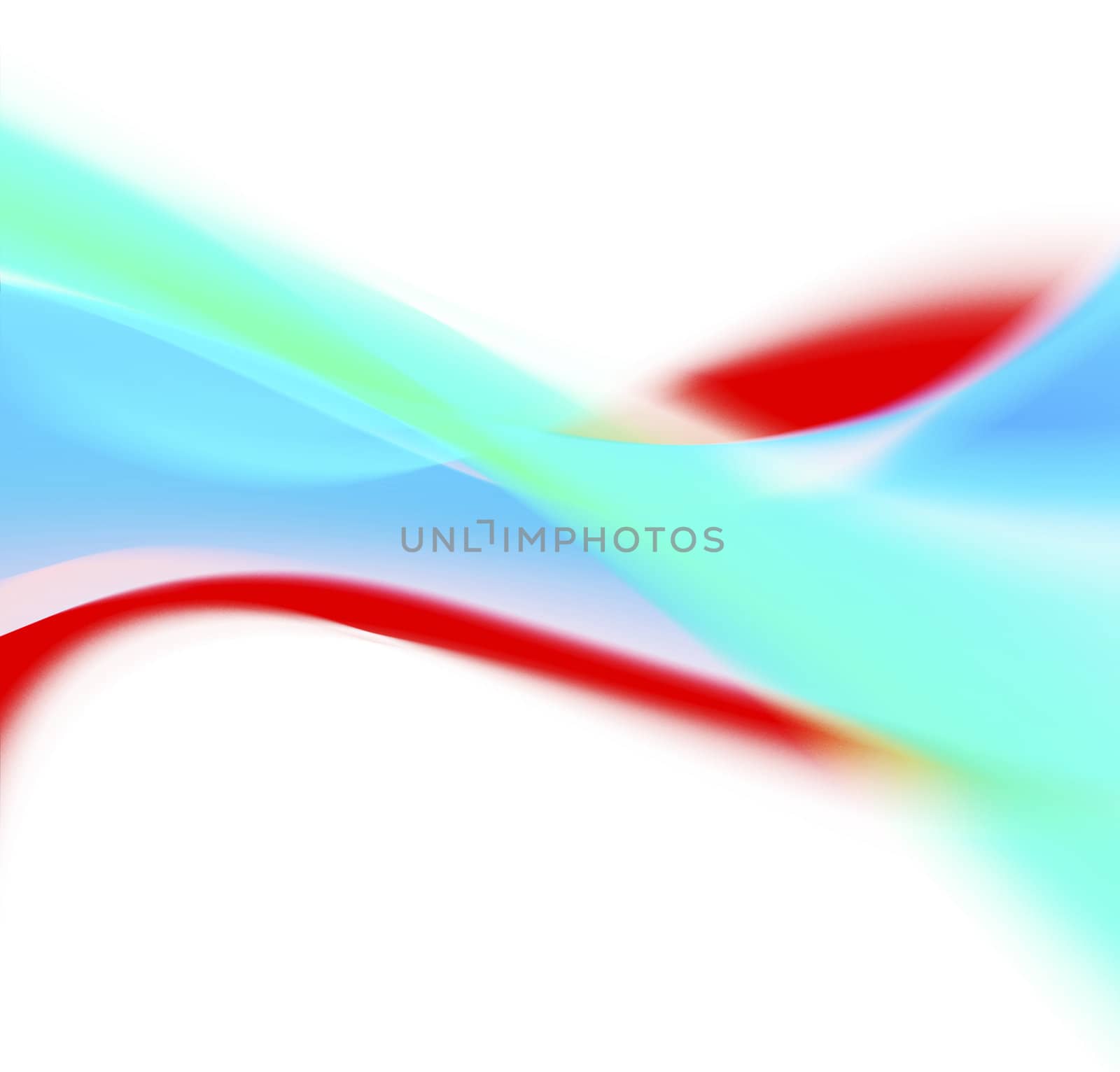 Colorful dynamic waves on white. Abstract background.