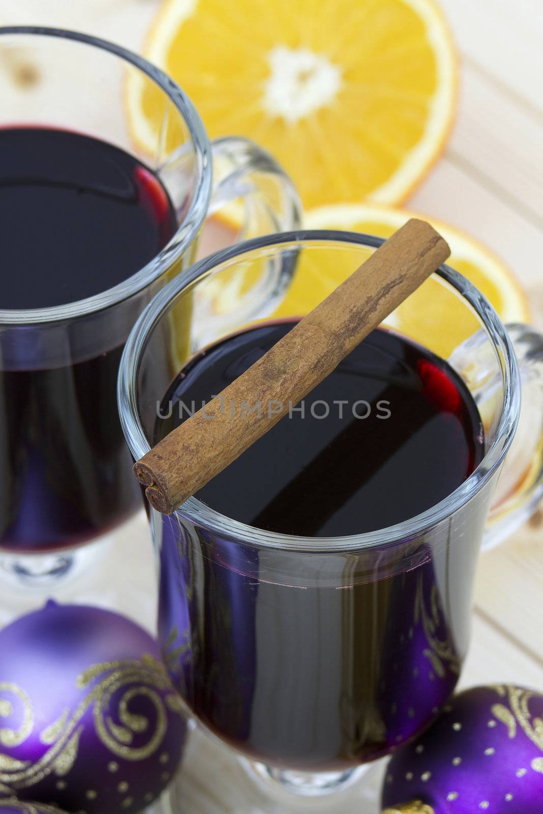 hot wine and cinnamon stick by miradrozdowski