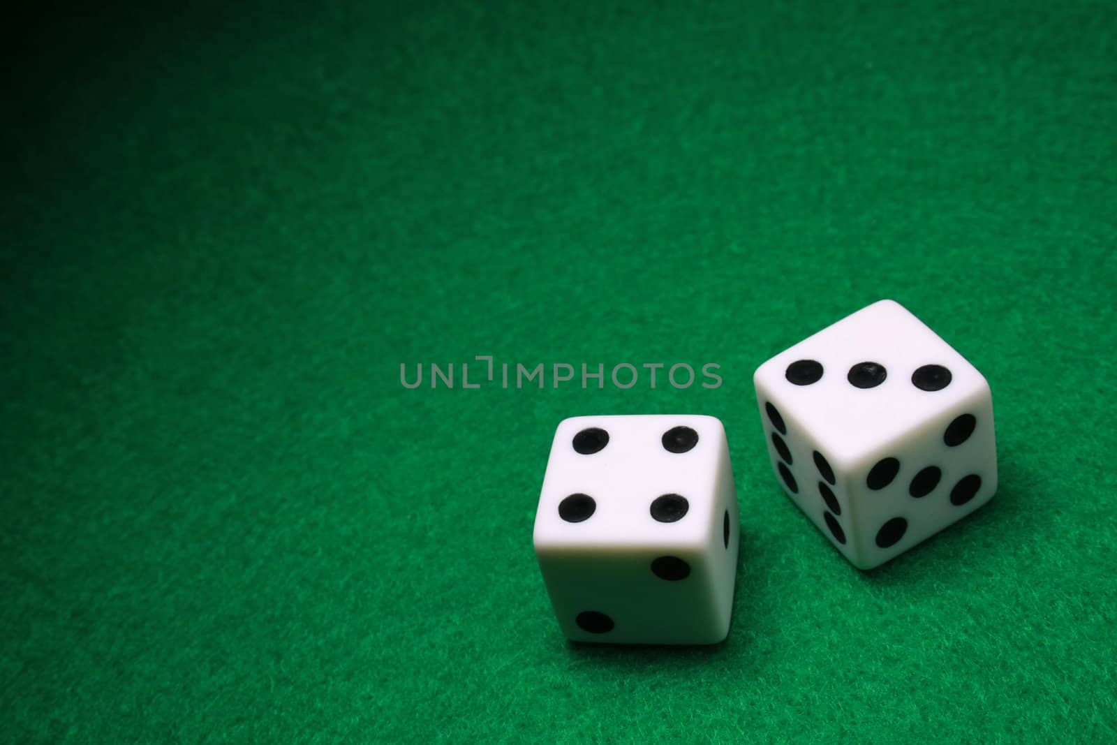 A shot of a pair of dice