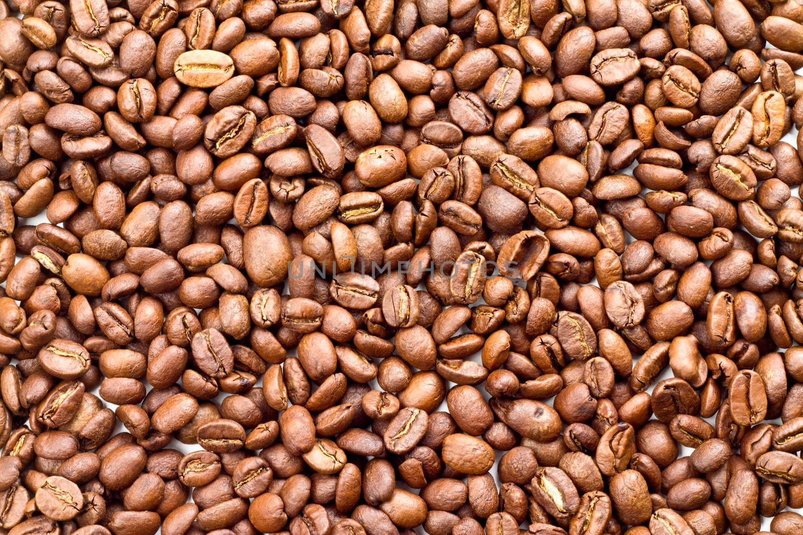 Close up of hole coffee beans. Suitable for background
