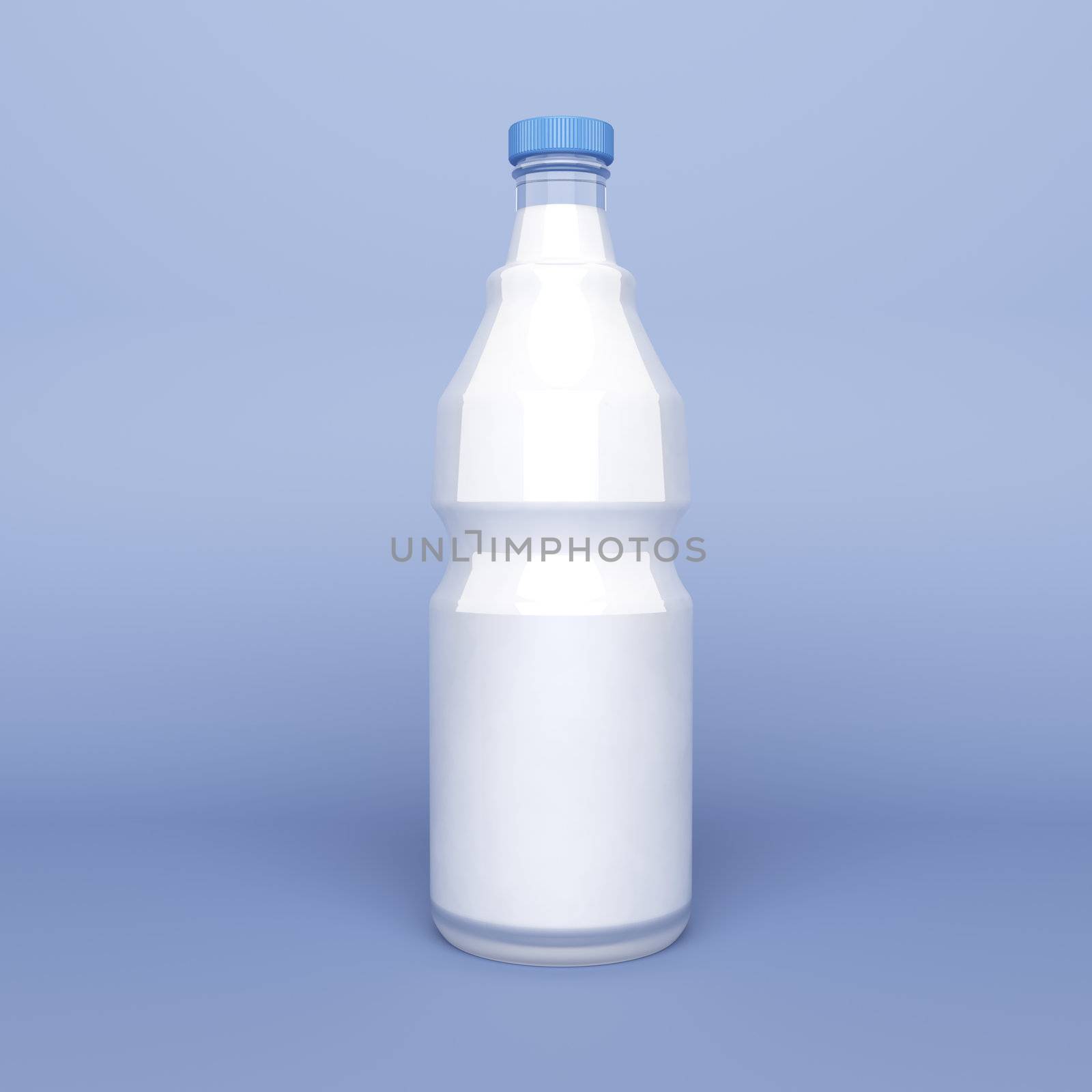 Milk in a glass bottle by magraphics