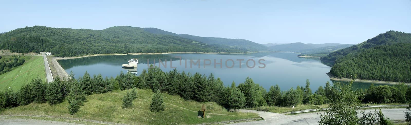 Slovak lake Starina in the East region, water is used for supplying homes, natural reservation