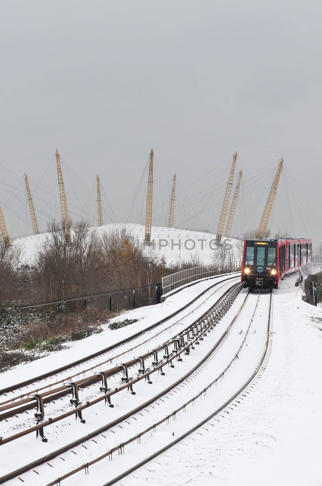 LONDON - DECEMBER 02: The snow fall during the coldest beginning of winter on record in the UK caused transport disruptions throughout the week. DECEMBER 02, 2010 in London, England. 02, 2010 in London, England.