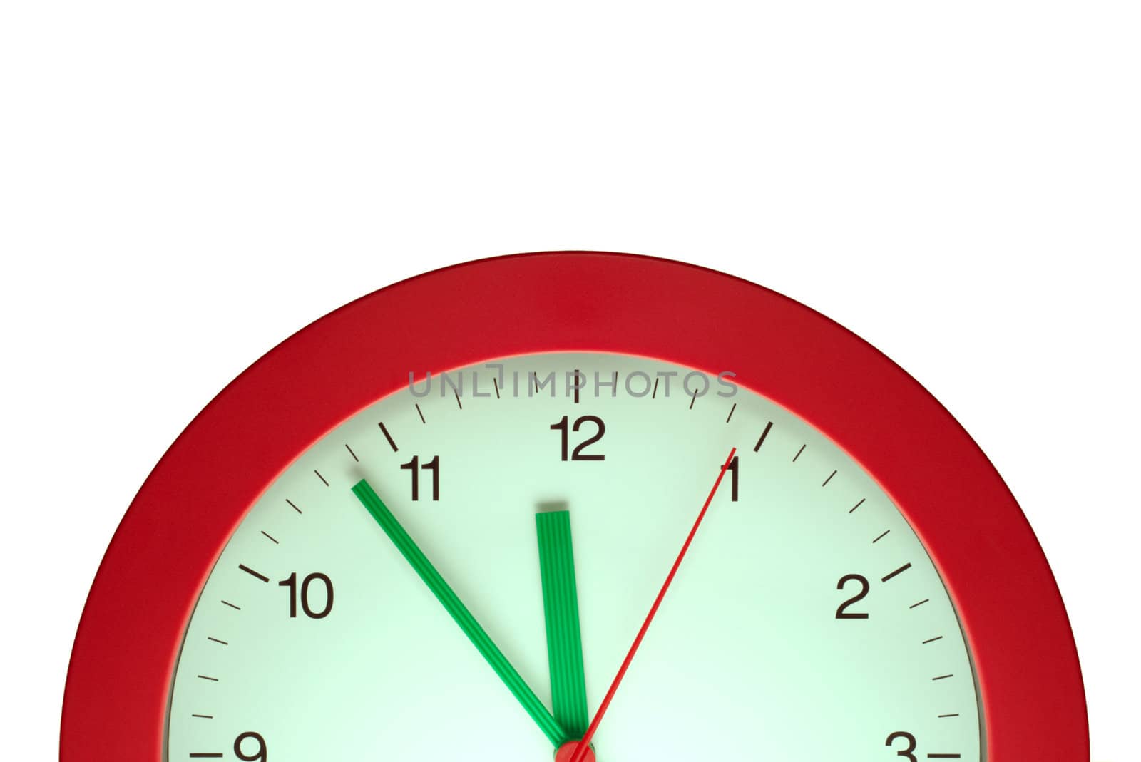 Photo of half Clock with text space