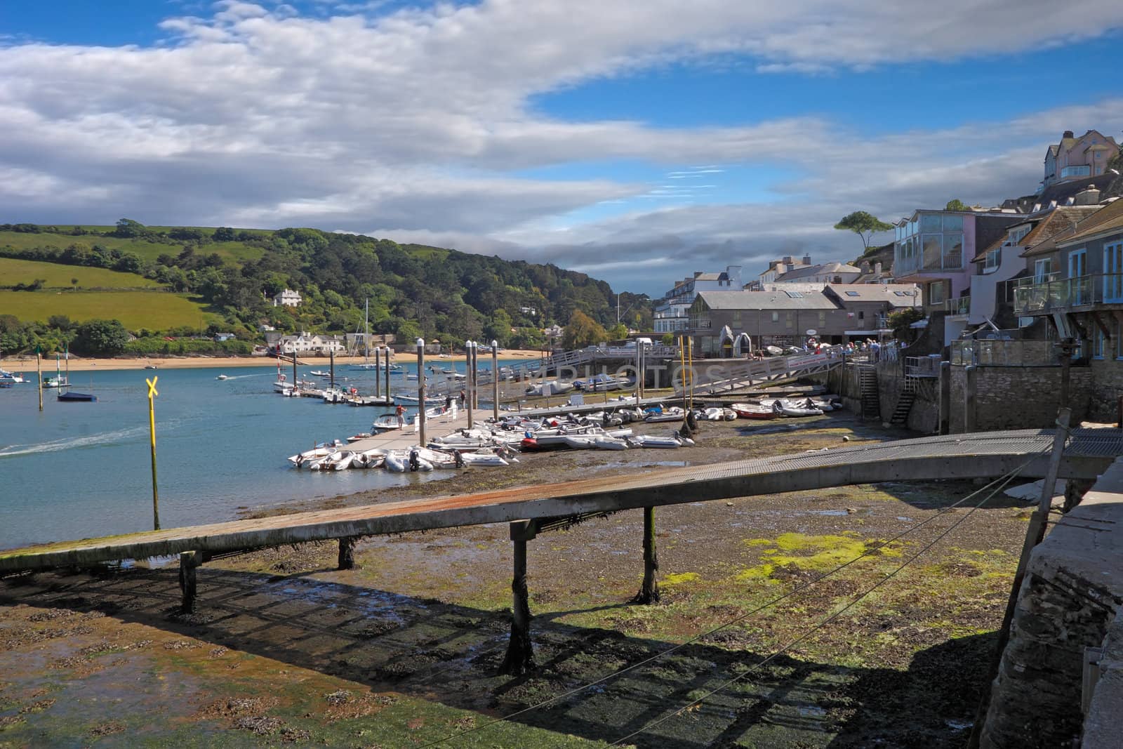 Salcombe in Devon, England is popular with boating enthusiasts