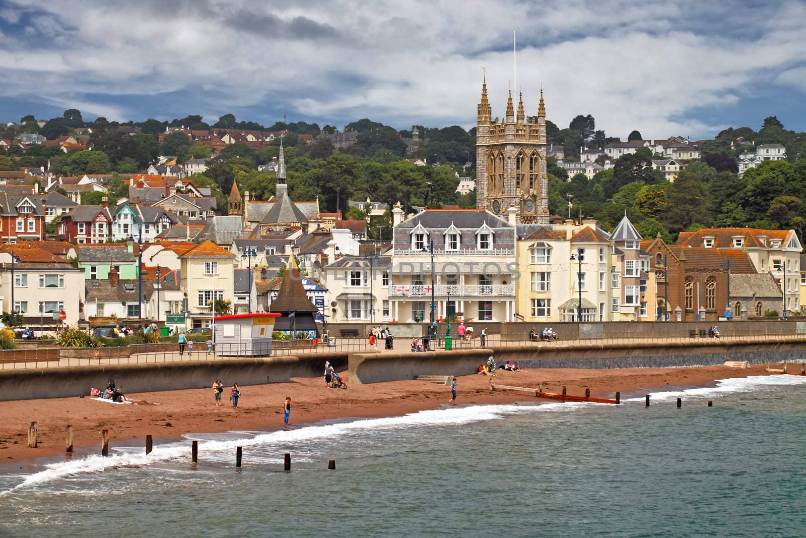The seaside town of Teignmouth is in South Devon, England.
