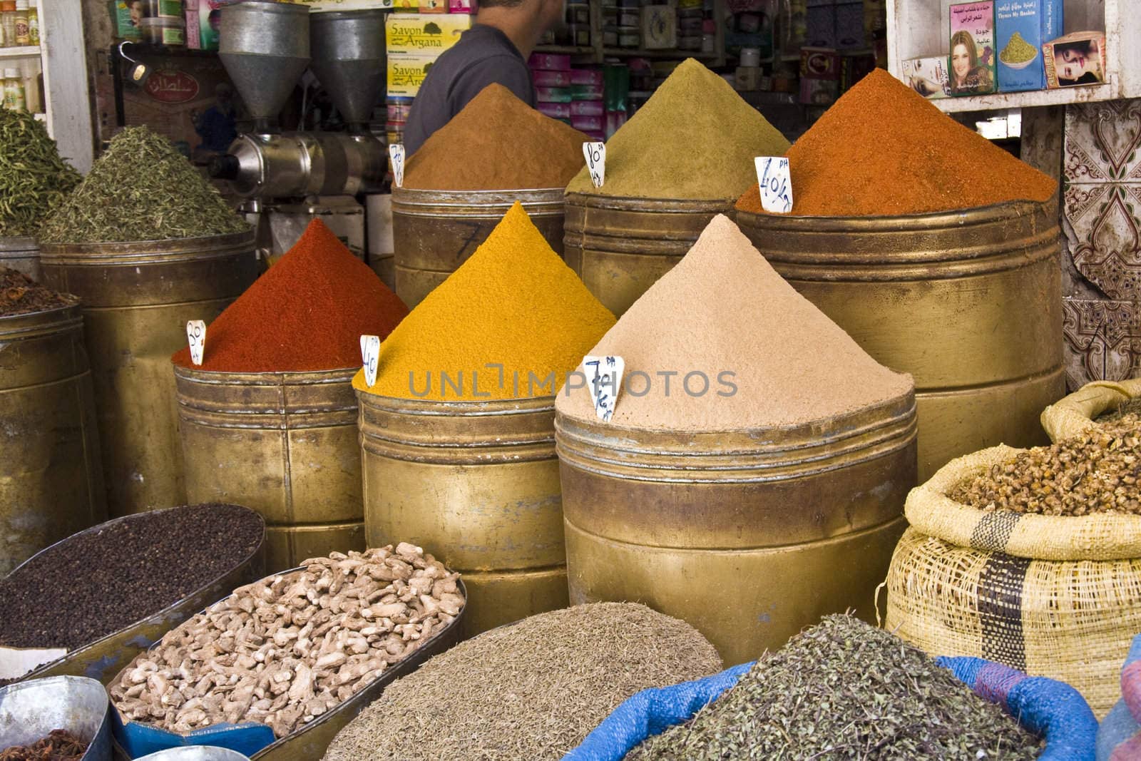 Spices outside shop, Marrakech