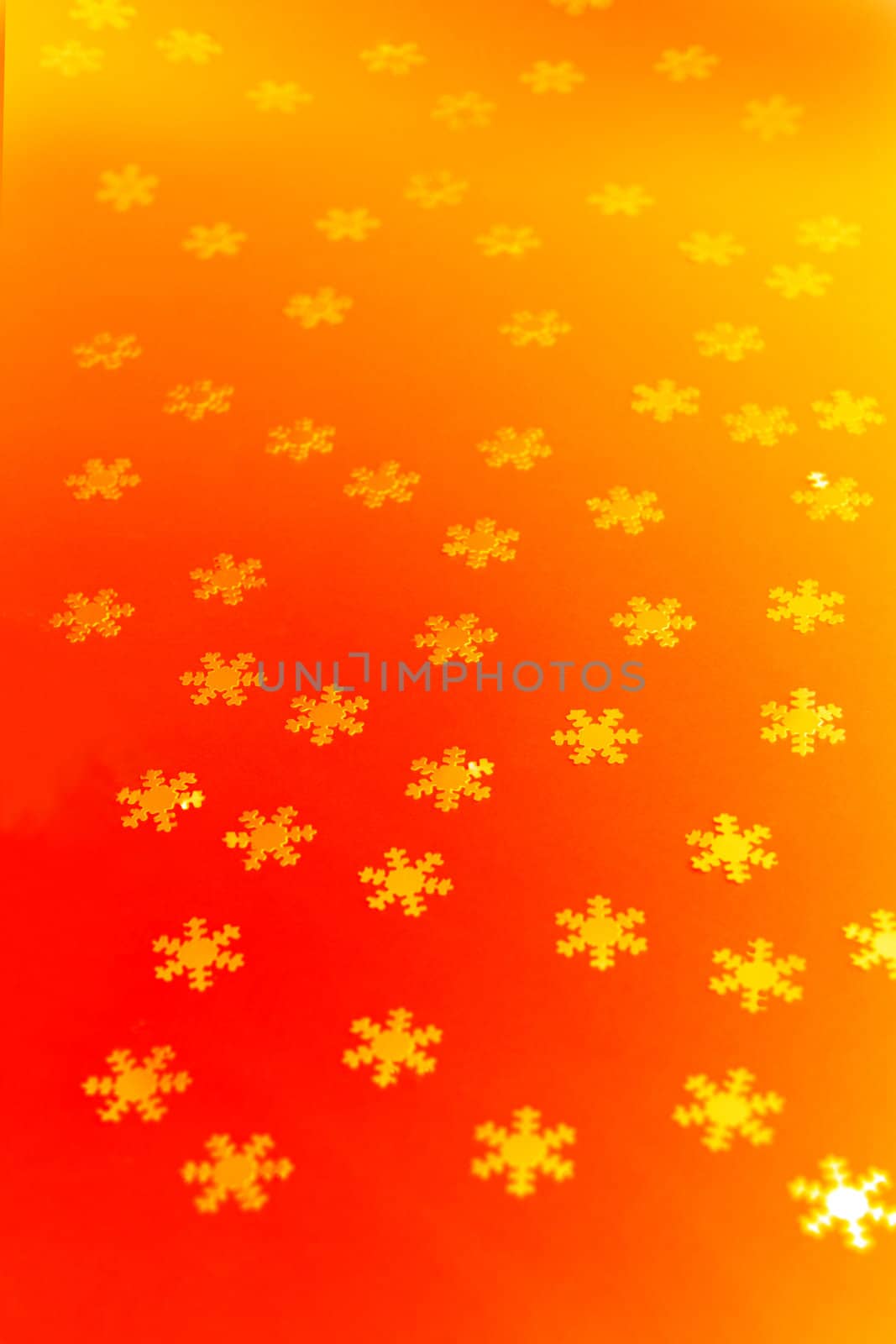 orange snowflakes by morrbyte