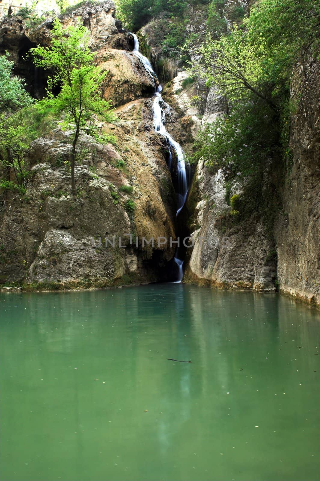 A waterfall landscape in Hotnitsa,Bulgaria